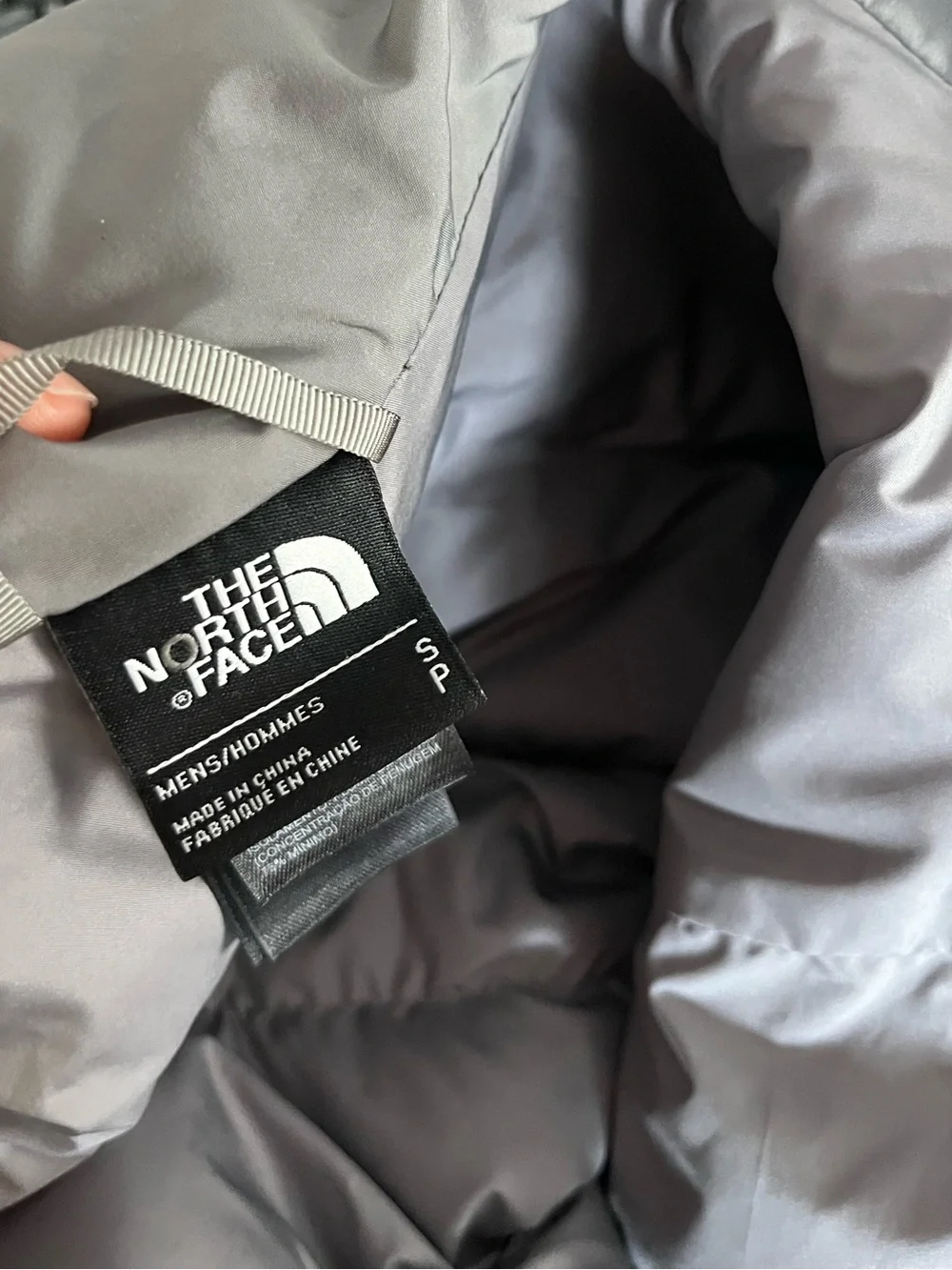 THE NORTH FACE Aconcagua 3 550 Down Jacket Dark Grey Men’s Small